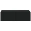 Meubles TV muraux 4 pcs Noir 100x30x30 cm
