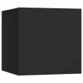Ensemble de meubles TV 6 pcs Noir Bois d'ingénierie