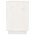 Table de chevet Blanc 40x35x50 cm Bois de pin solide