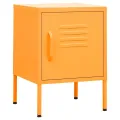 Table de chevet Jaune moutarde 35x35x51 cm Acier