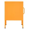 Table de chevet Jaune moutarde 35x35x51 cm Acier