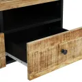 Table basse 80x54x40 cm Bois de manguier solide et d'ingénierie