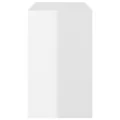 Tables basses gigognes 3 pcs Blanc brillant Aggloméré