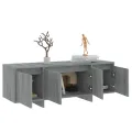 Meuble TV Sonoma gris 120x30x40,5 cm Aggloméré