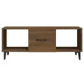 Table basse Chêne marron 102x50x40 cm Bois d'ingénierie