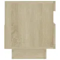 Meuble TV avec lumières LED chêne sonoma 80x35x40 cm