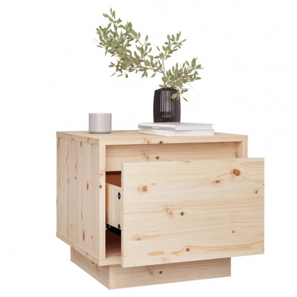 Table de chevet 35x34x32 cm Bois de pin solide