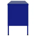 Meuble TV Bleu marine 105x35x50 cm Acier