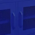 Meuble TV Bleu marine 105x35x50 cm Acier