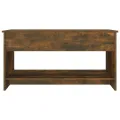 Table basse Chêne fumé 102x50x52,5 cm Bois d'ingénierie