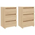 Tables de chevet 2 pcs Chêne sonoma 40x35x62,5 cm Aggloméré
