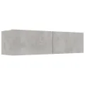 Meuble TV Gris béton 120x30x30 cm Aggloméré
