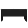 Table basse Noir 102x50,5x46,5 cm Bois d'ingénierie