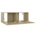 Meuble TV Chêne sonoma 80x30x30 cm Aggloméré