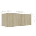 Meubles TV 4 pcs Chêne sonoma 80x30x30 cm Aggloméré