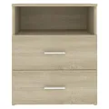 Table de chevet Chêne sonoma 50x32x60 cm
