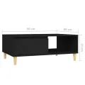 Table basse Noir 90x60x35 cm Aggloméré