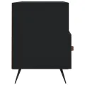 Meuble TV noir 102x36x50 cm bois d'ingénierie