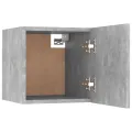 Tables de chevet 2 pcs Gris béton 30,5x30x30 cm Aggloméré