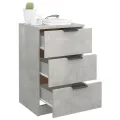 Table de chevet Gris béton 40x36x65 cm