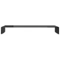 Meuble TV/ Support pour moniteur 100 x 30 x 13 cm Verre Noir