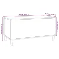 Table basse Blanc 90x44,5x45 cm Bois d'ingénierie