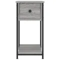 Table de chevet sonoma gris 30x60x60 cm bois d'ingénierie