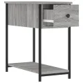 Table de chevet sonoma gris 30x60x60 cm bois d'ingénierie