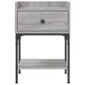 Tables de chevet 2 pcs sonoma gris 40,5x31x60 cm