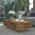 Table basse Chêne fumé 115x60x31 cm Bois d'ingénierie