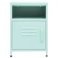 Table de chevet Vert menthe 35x35x51 cm Acier