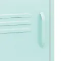Table de chevet Vert menthe 35x35x51 cm Acier