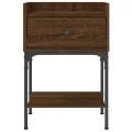 Tables de chevet 2pcs chêne brun 40,5x31x60cm bois d’ingénierie