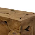 Table basse 90x50x30 cm Teck véritable Marron