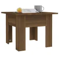 Table basse Chêne marron 55x55x42 cm Aggloméré