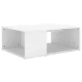 Table basse Blanc 90x67x33 cm Aggloméré