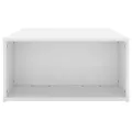 Table basse Blanc 90x67x33 cm Aggloméré