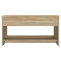 Table basse Chêne sonoma 102x50x52,5 cm Bois d'ingénierie