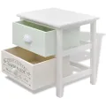 Table de chevet en style français 2 pcs Bois