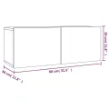 Ensemble de meubles TV 2 pcs Chêne fumé Bois d'ingénierie