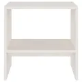 Table de chevet Blanc 40x30,5x40 cm Bois de pin massif