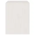 Table de chevet Blanc 40x30,5x40 cm Bois de pin massif