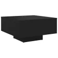 Table basse Noir 60x60x31,5 cm Aggloméré