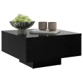 Table basse Noir 60x60x31,5 cm Aggloméré