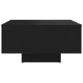 Table basse Noir 60x60x31,5 cm Aggloméré