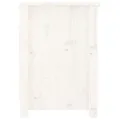 Meuble TV Blanc 103x36,5x52 cm Bois de pin massif