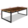 Table basse Teck Résine 110 x 60 x 40 cm