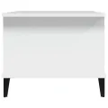 Table basse Blanc 90x50x40 cm Bois d'ingénierie