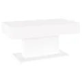 Table basse Blanc 96x50x45 cm Aggloméré