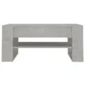 Table basse Gris béton 102x55x45 cm Bois d'ingénierie